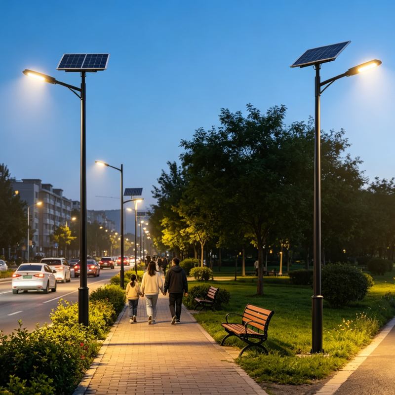Steel Solar Lighting Pole 1