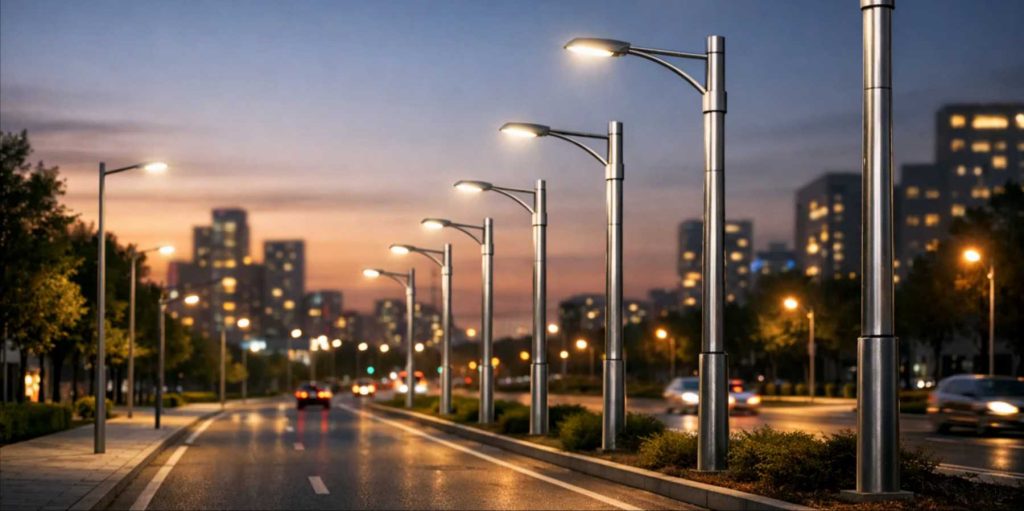 steel lighting poles