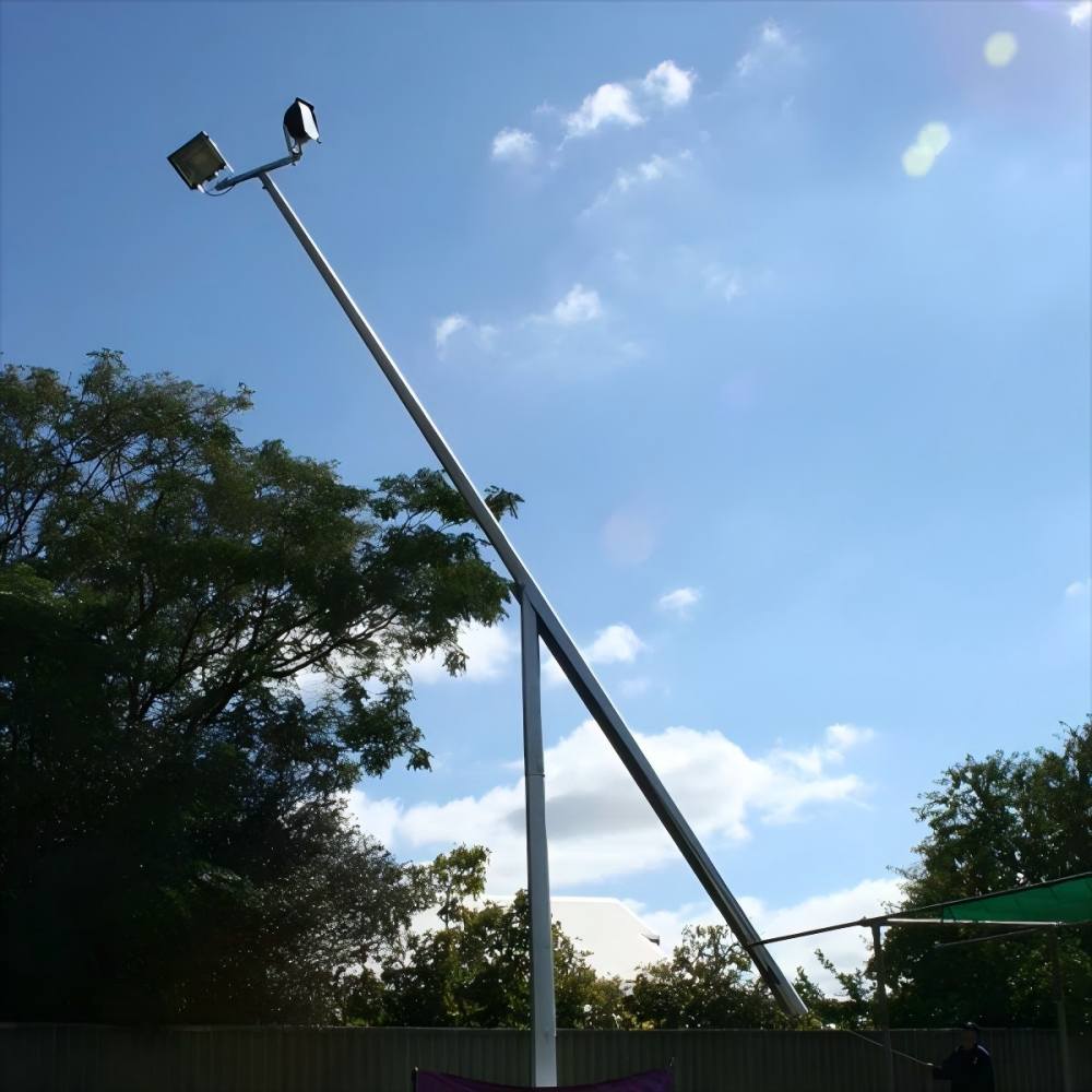 steel mid hinged pole