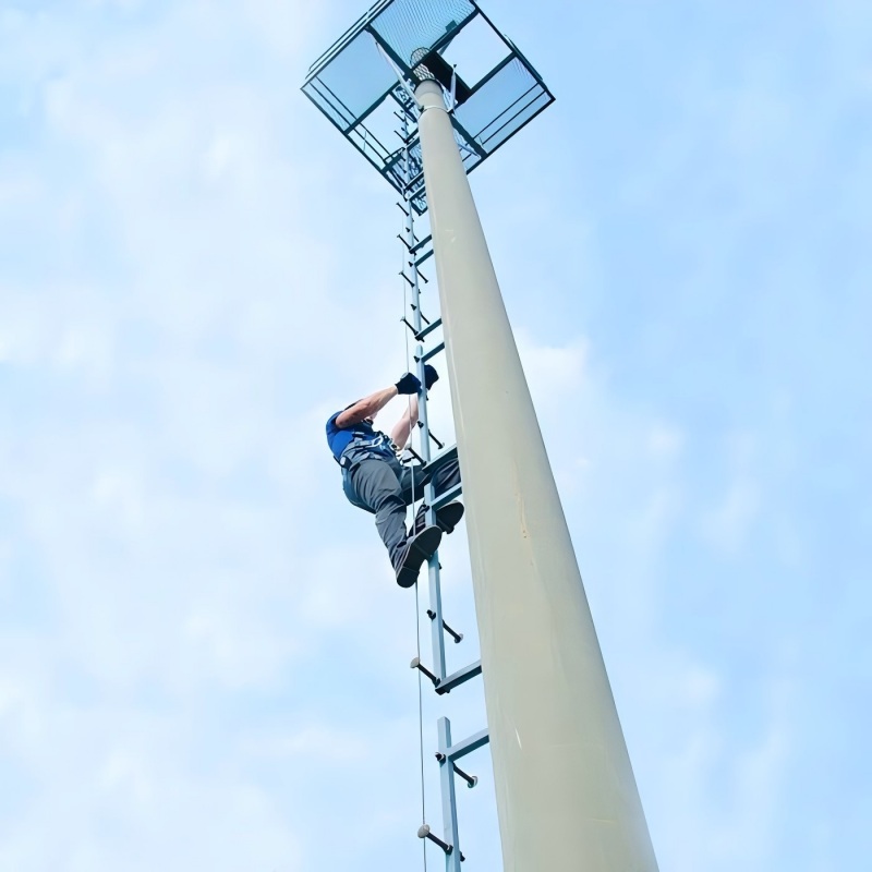 steel climbing rung pole