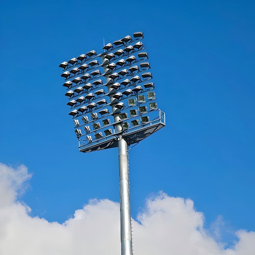 steel stadium lighting pole
