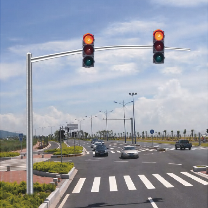 steel traffic signal pole