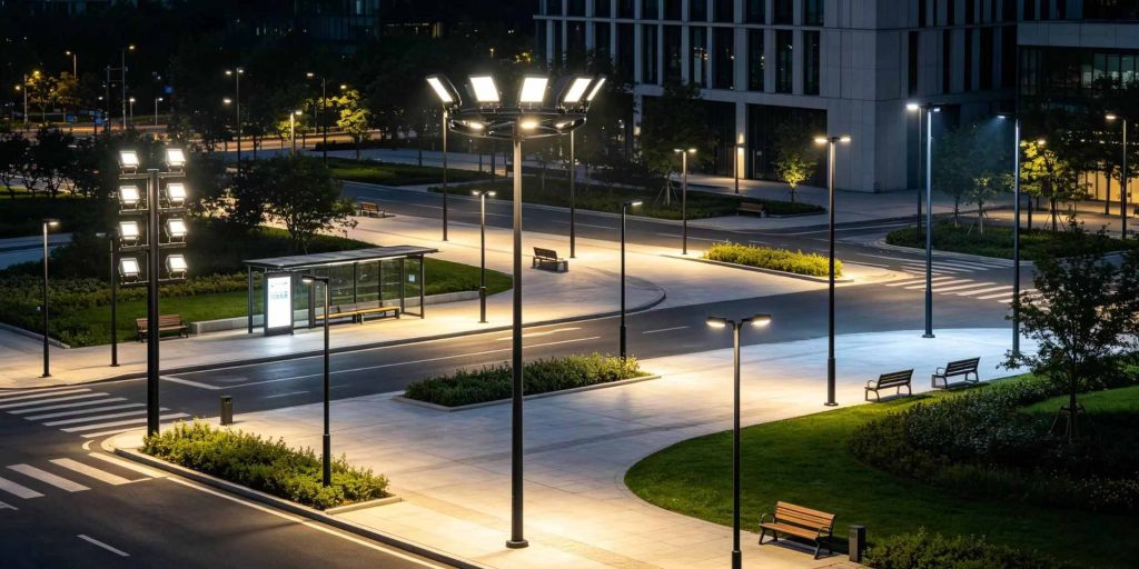 flood lighting pole​for public infrastructure events
