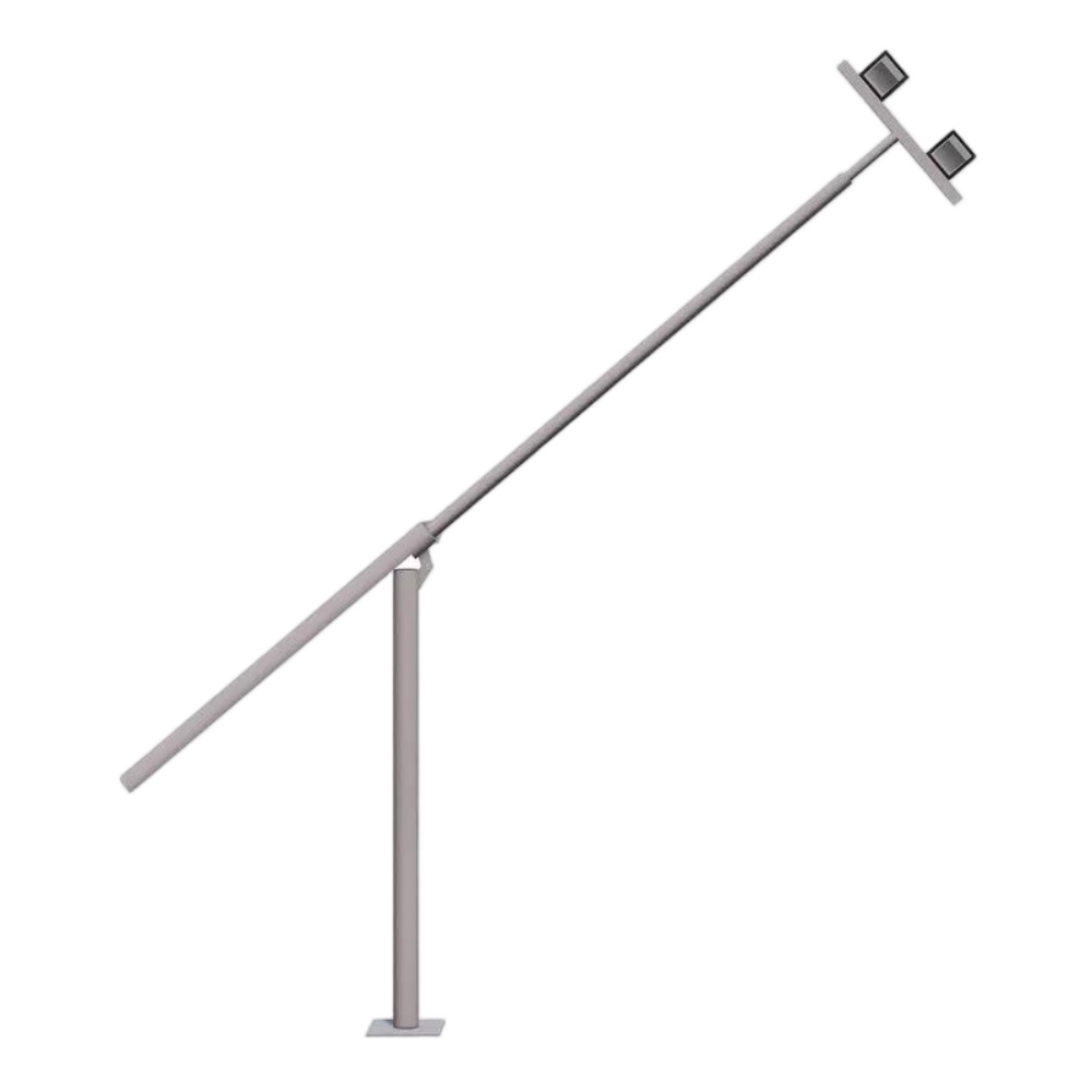 hinged flood lighting pole