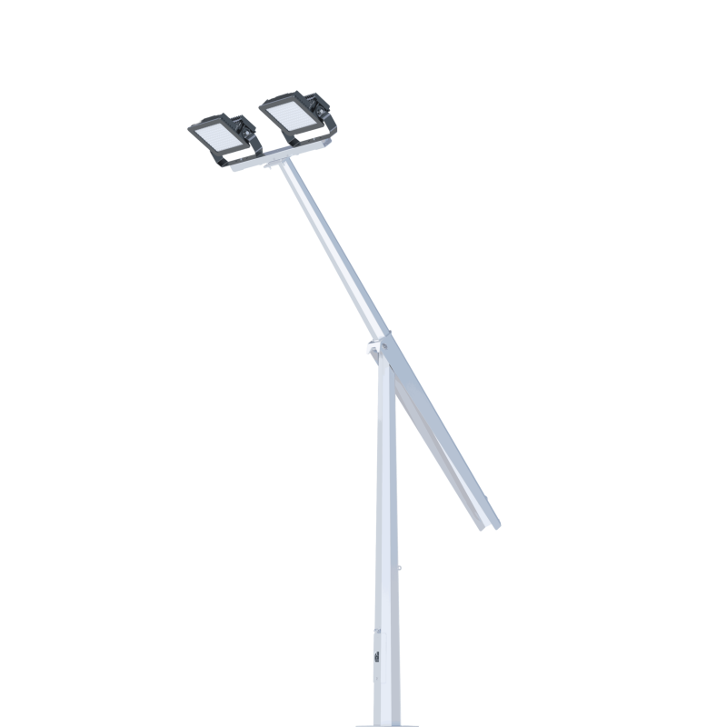 hinged street light pole