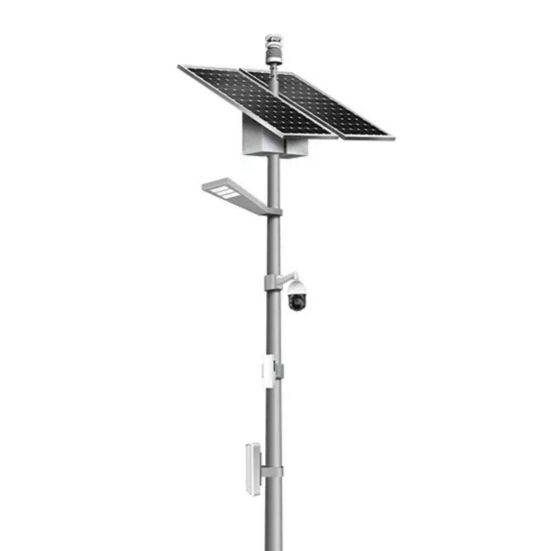 smart solar lighting poles