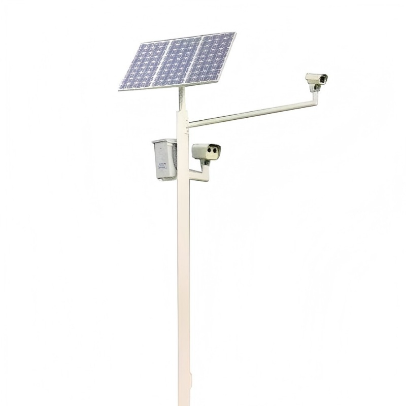 solar CCTV pole