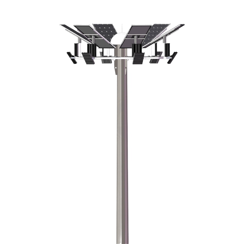 solar high mast poles