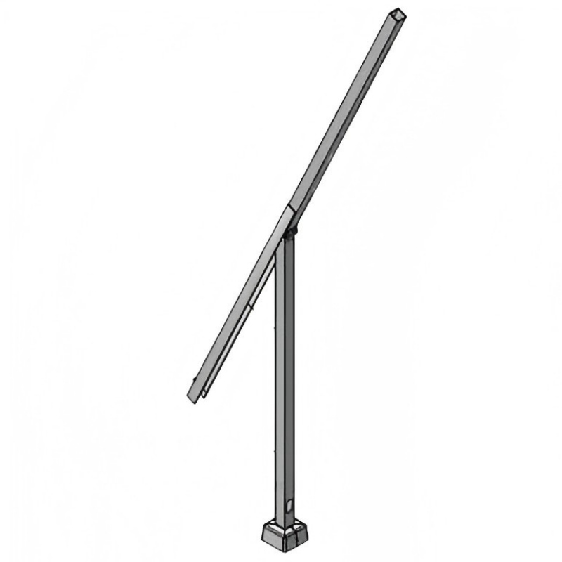 square hinged light pole