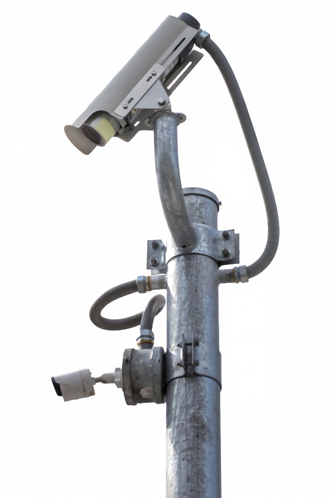 CCTV camera pole