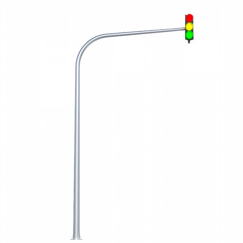 Cantilever traffic signal poles