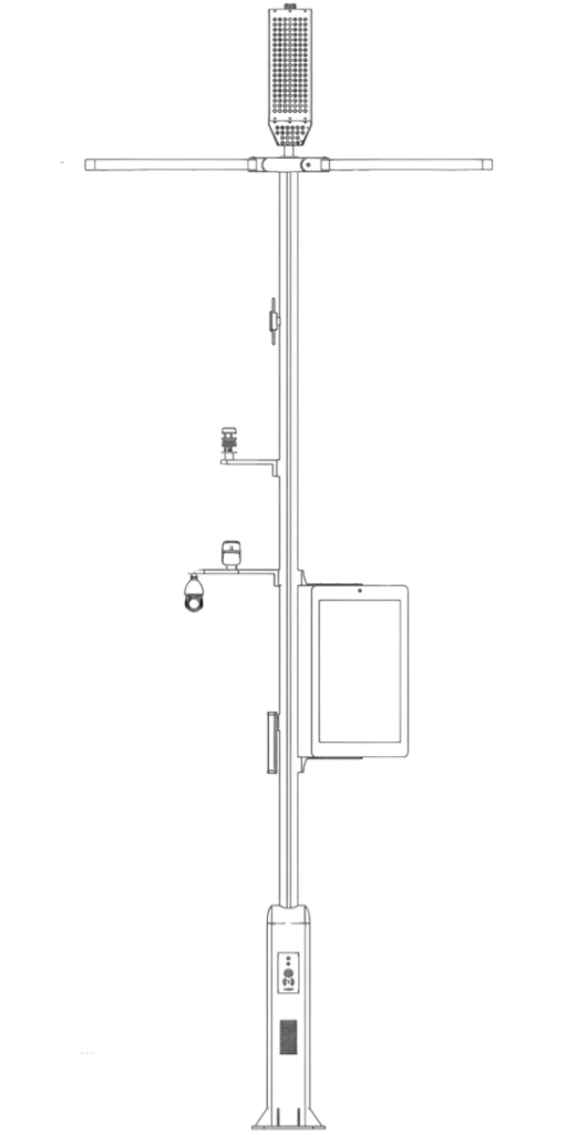 Key technologies integrated into smart light poles