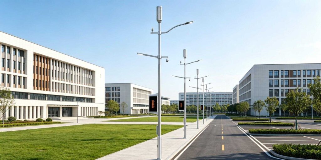 smart poles in school corporate parks