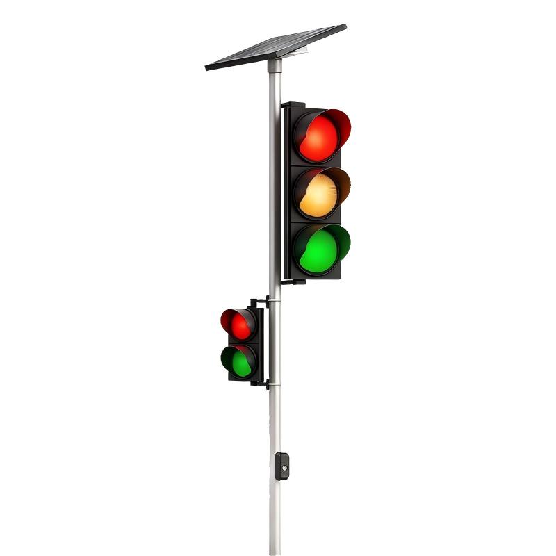 solar traffic light poles